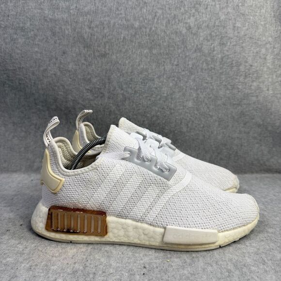 Adidas‎ Shoes Mens Size 8.5 NMD R1 White Copper Athletic Running Sneakers FV1788 - Picture 4 of 10